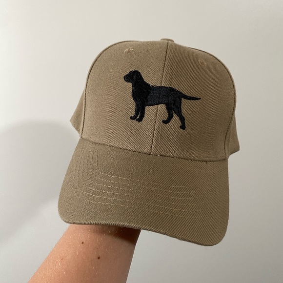 Labrador Retriever Dog Cap in Tan Embroidered Velcro Adjustable - Picture 2 of 5